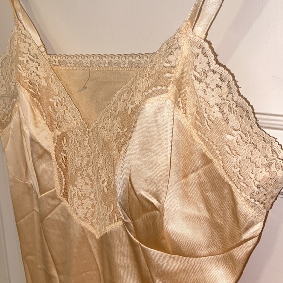 Vintage Montgomery Ward NEW Peach CHEMISE SLIP SZ 36 - Picture 3 of 9